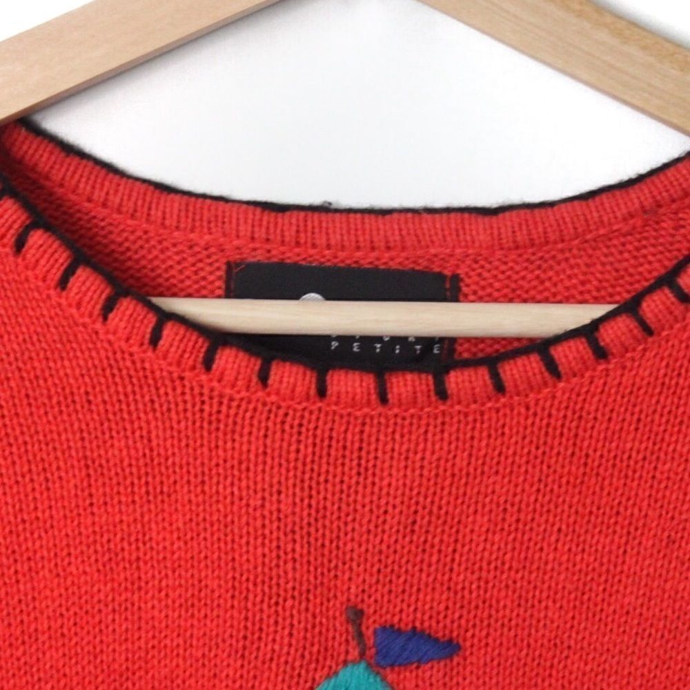 NWT Sag Harbor Sport Petite Knit Sweater in PM - Picture 4 of 8